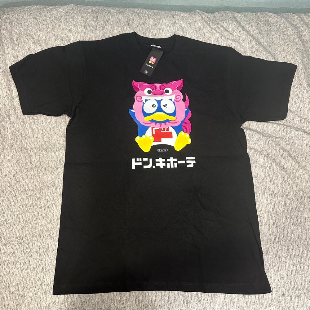 Donpen Okinawa Don Quijote Shirt Black Sz LL Or XL Asian Size. Fits Like Large